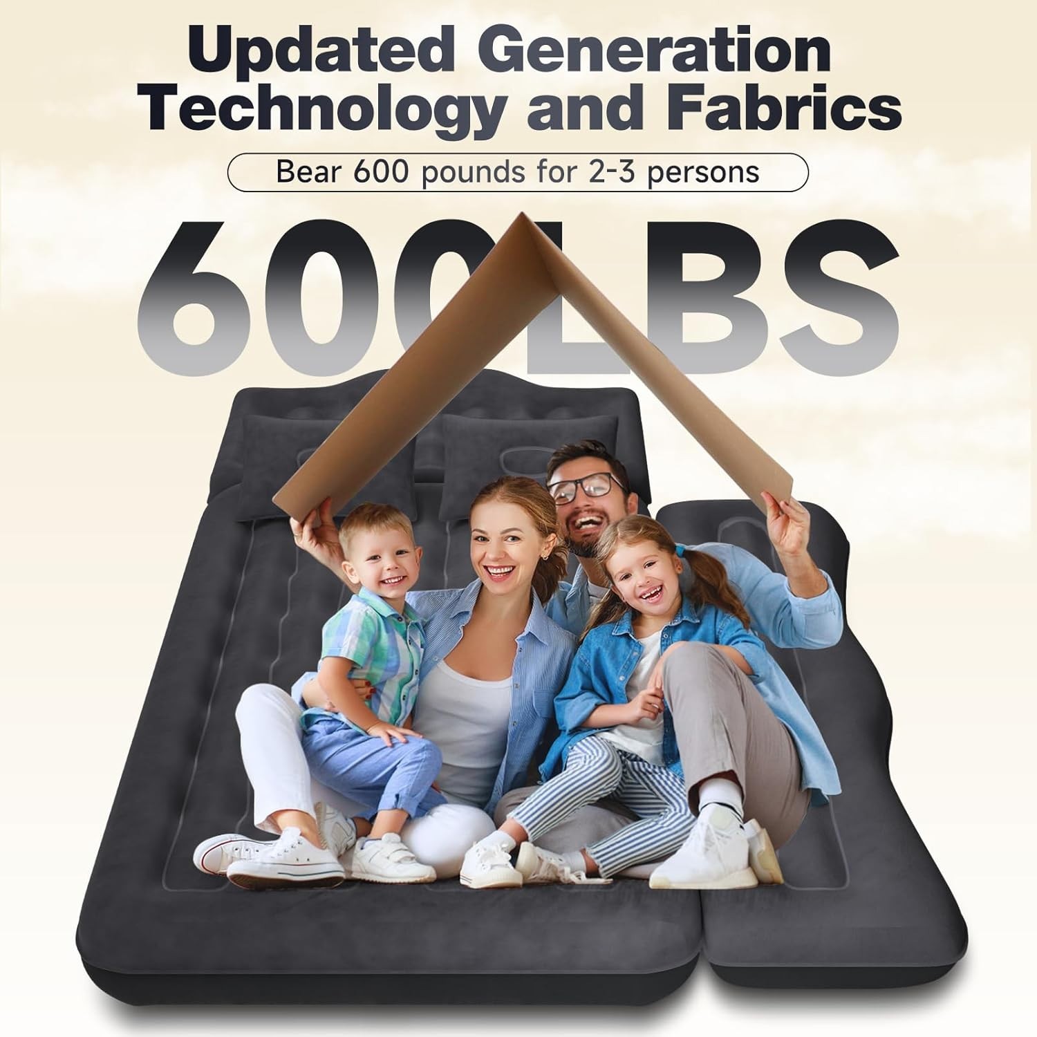 Back Seat Car Air Mattress: Inflatable SUV Car Camping Bed for Truck Van, Thicke gallery