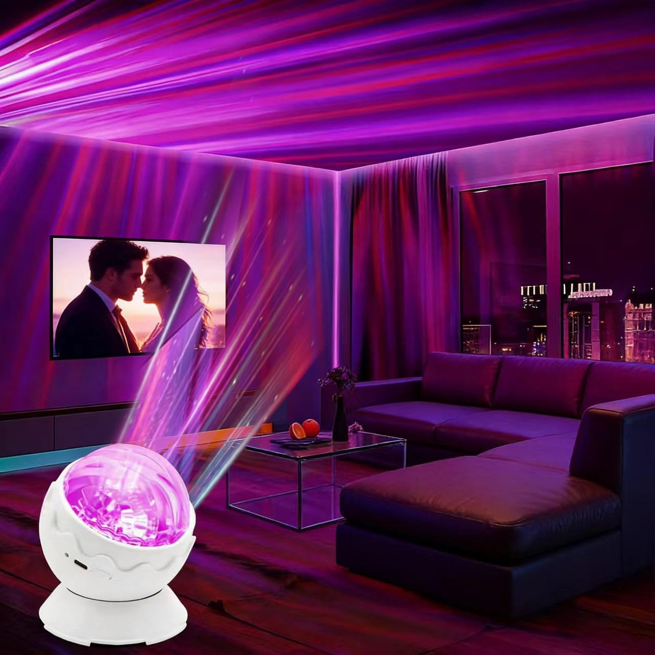 Whole Room Coverage Area Northern Lights Projector Galaxy Aurora 8 Effects Co... gallery