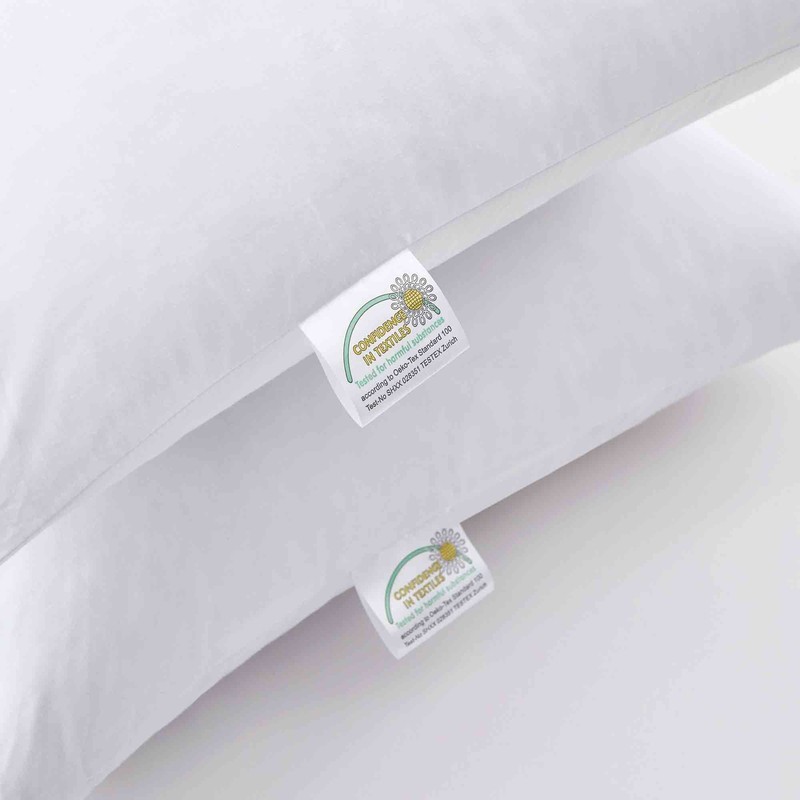 2 Pack Gusseted Goose Feather Down Bed Pillows King Size or Queen Pillows gallery