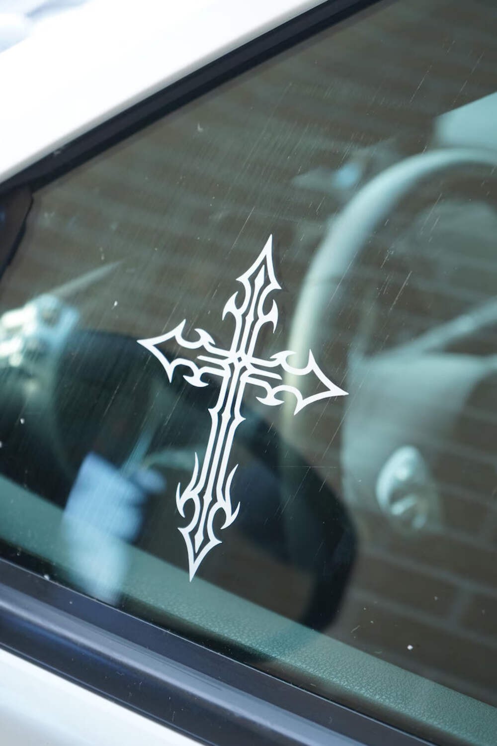 Gothic Cross | Car Decal | Die Cut Vinyl Decal gallery