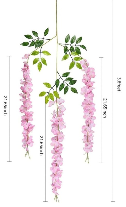 Artificial Hanging Flowers for Ceiling Balcony Home Party Decor Wall Decoration gallery