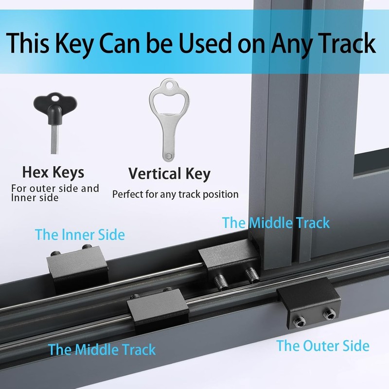 Sliding Window Locks 4 Pack with Key for Enhanced Home Security gallery