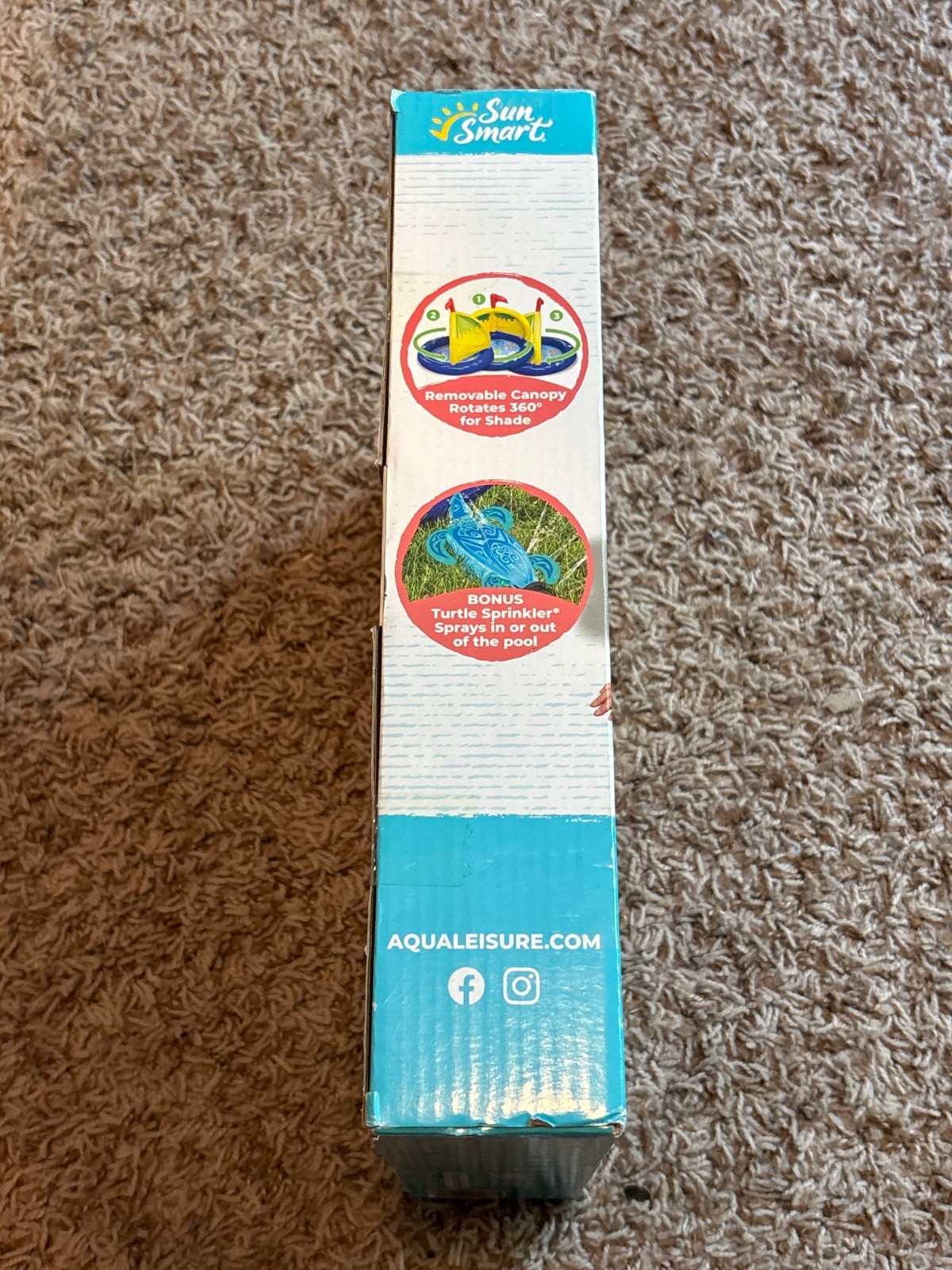 Sun Shield Sun Smart 36" Splash'n Play Sandcastle Pool Sprinkler with Canopy NEW gallery