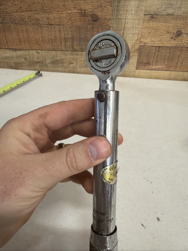 3/8 " dr MICROMETER CLICK TORQUE WRENCH TOOL 120-960 inch pounds / newton metric gallery