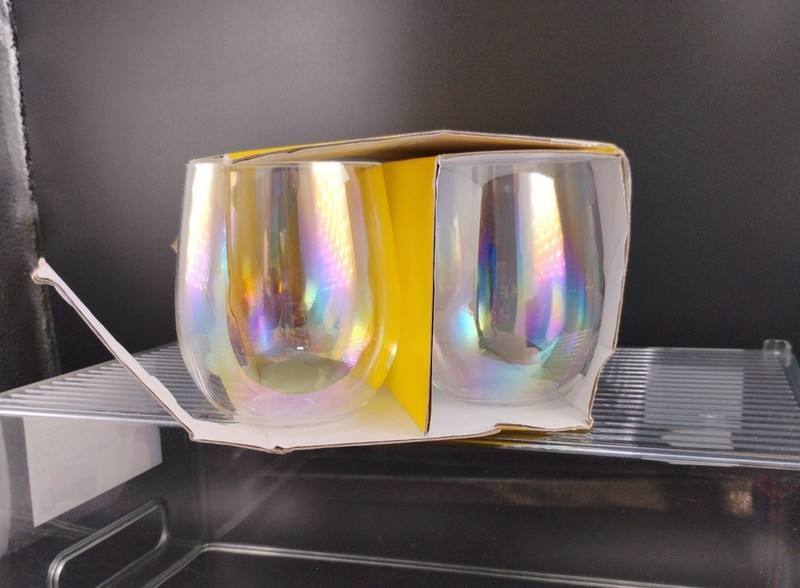 Sun Squad 4-Pack Stemless Iridescent BPA-Free Wine Glasses gallery