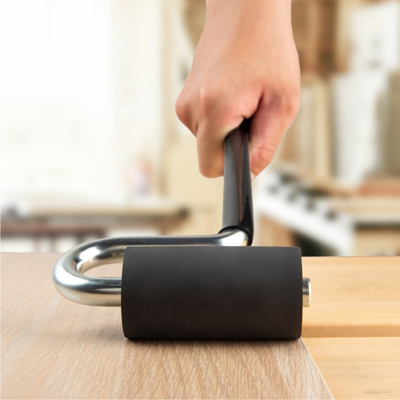 POWERTEC Long Handle J-Roller with Rubber Roller, 1-1/2-Inch by 3-Inch (71010) gallery