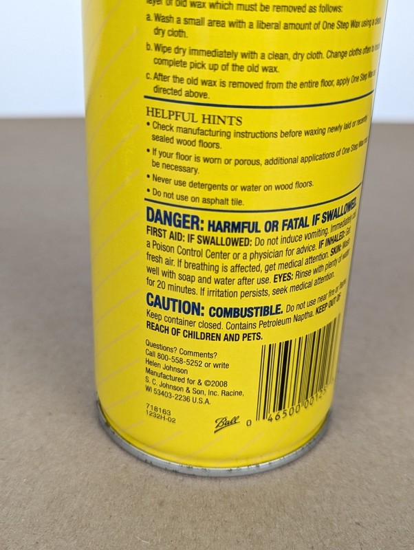 SC Johnson One Step No Buff Wax Fine Wood Floor Care 22Oz Discontinued gallery