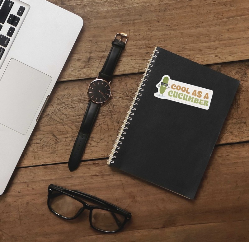 Cool as a Cucumber Sticker gallery