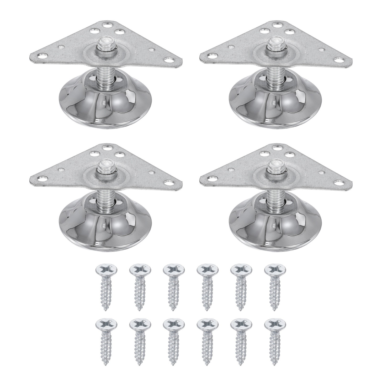 4Pcs Furniture Leveling Feet, Adjustable Metal Feet Levelers (34 x 19 x 39mm) gallery