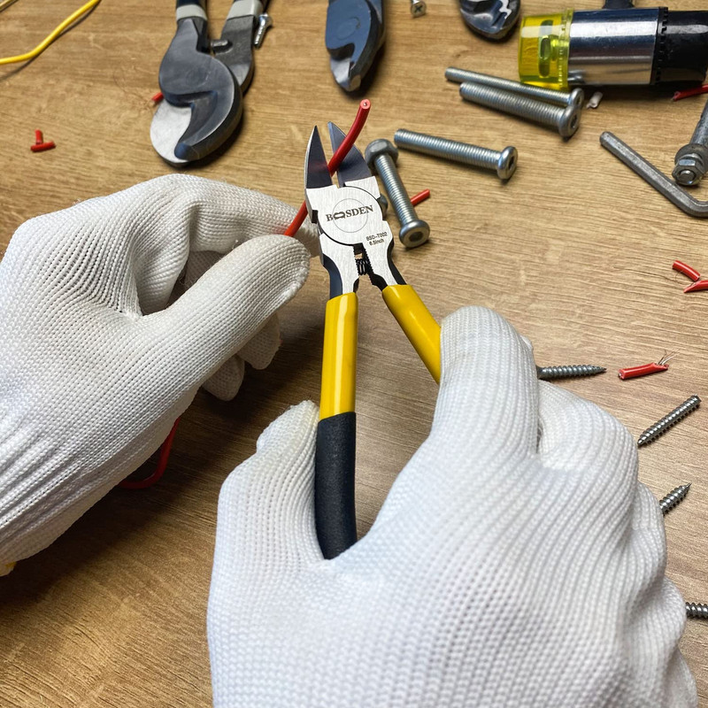 6.5" Wire Cutters, 2 Pack, Precision Side Cutter, Spring Loaded Cutting Pliers, gallery