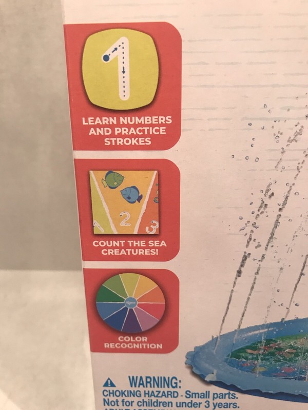 Splash Mat Inflatable Count With Me Learn #'s Ct Creatures Color Recognize Agua gallery