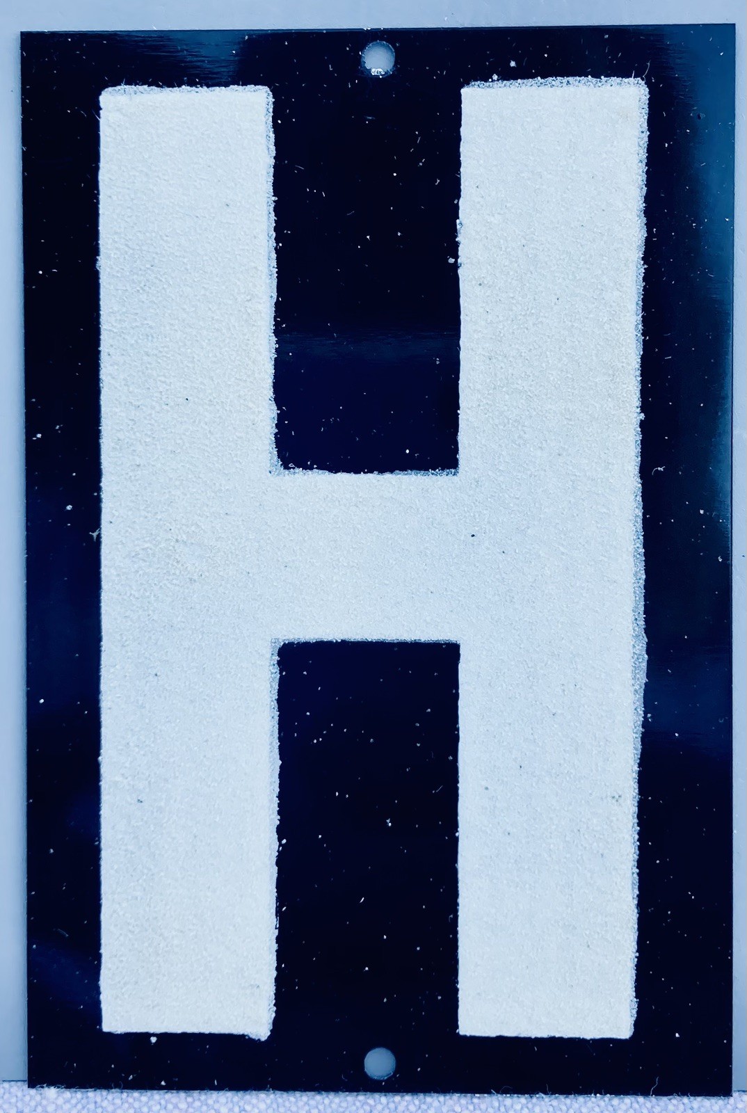 Reflective House Letters “H”-Vintage NOS,New Aluminum Alphabet Letter gallery