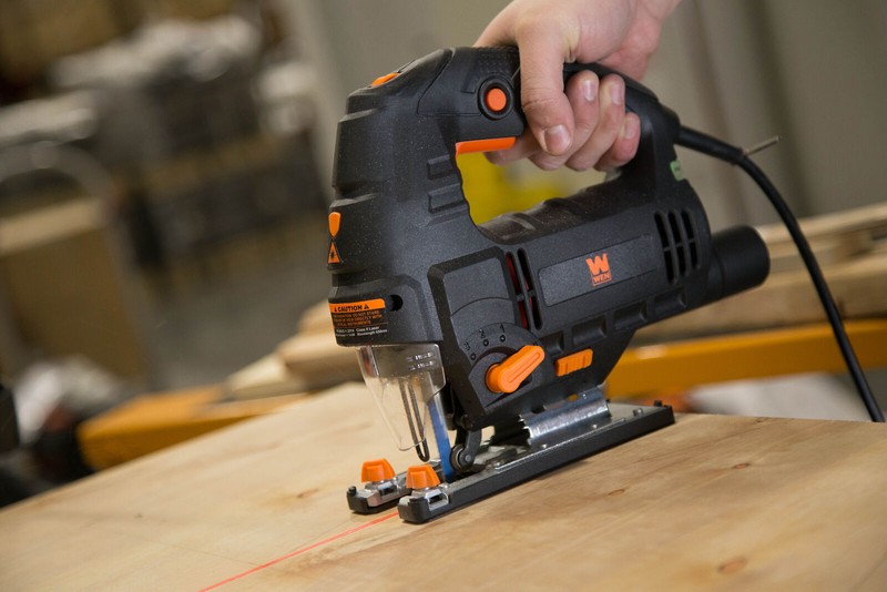 6.6-Amp Variable Speed 4-Position Orbital Jig Saw with Laser and LED Light Power gallery