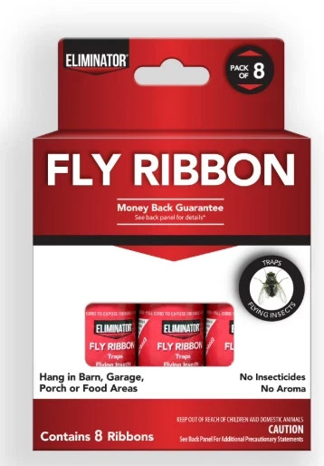 Eliminator Non-Toxic Fly Ribbon, 8 Pack, Poison-Free Pest Control, Sticky Paper gallery