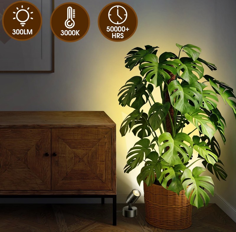 1 Pack Dimmable Spot Lights Indoor, Uplighting Indoor Spotlight with Timer an... gallery