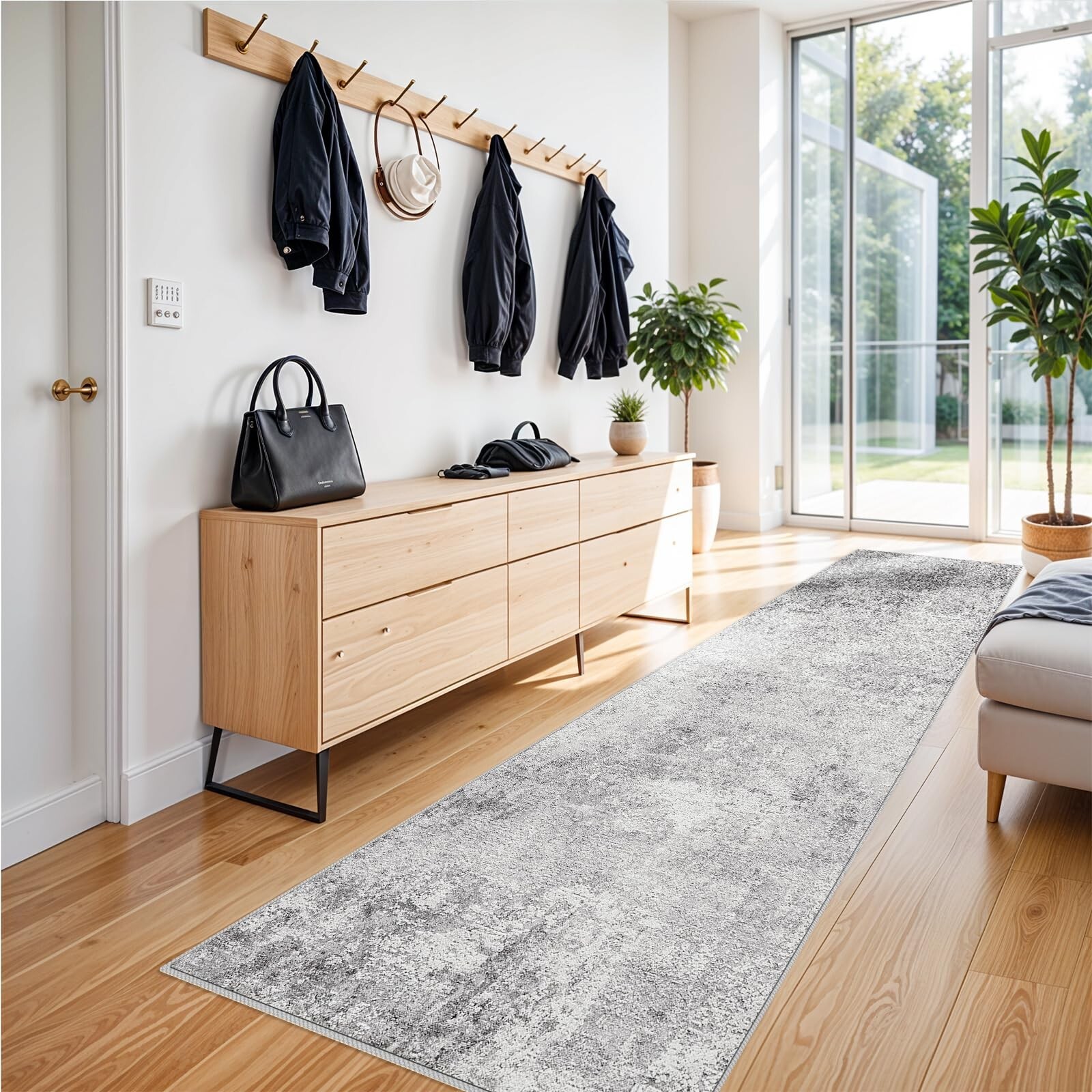 RUUGME Washable 3x12 Hallway Runner Rug - Runner Rugs Modern Stain Resistant ... gallery