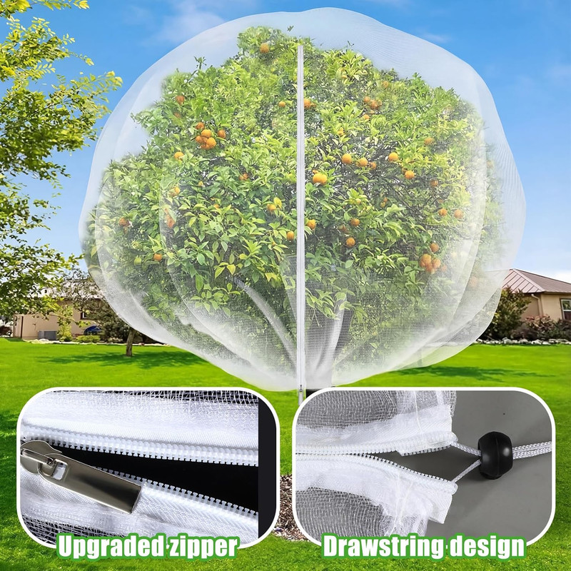 10 X 14 Ft Large Fruit Tree Netting for Protecting Fruit from Squirrels Birds Bu gallery