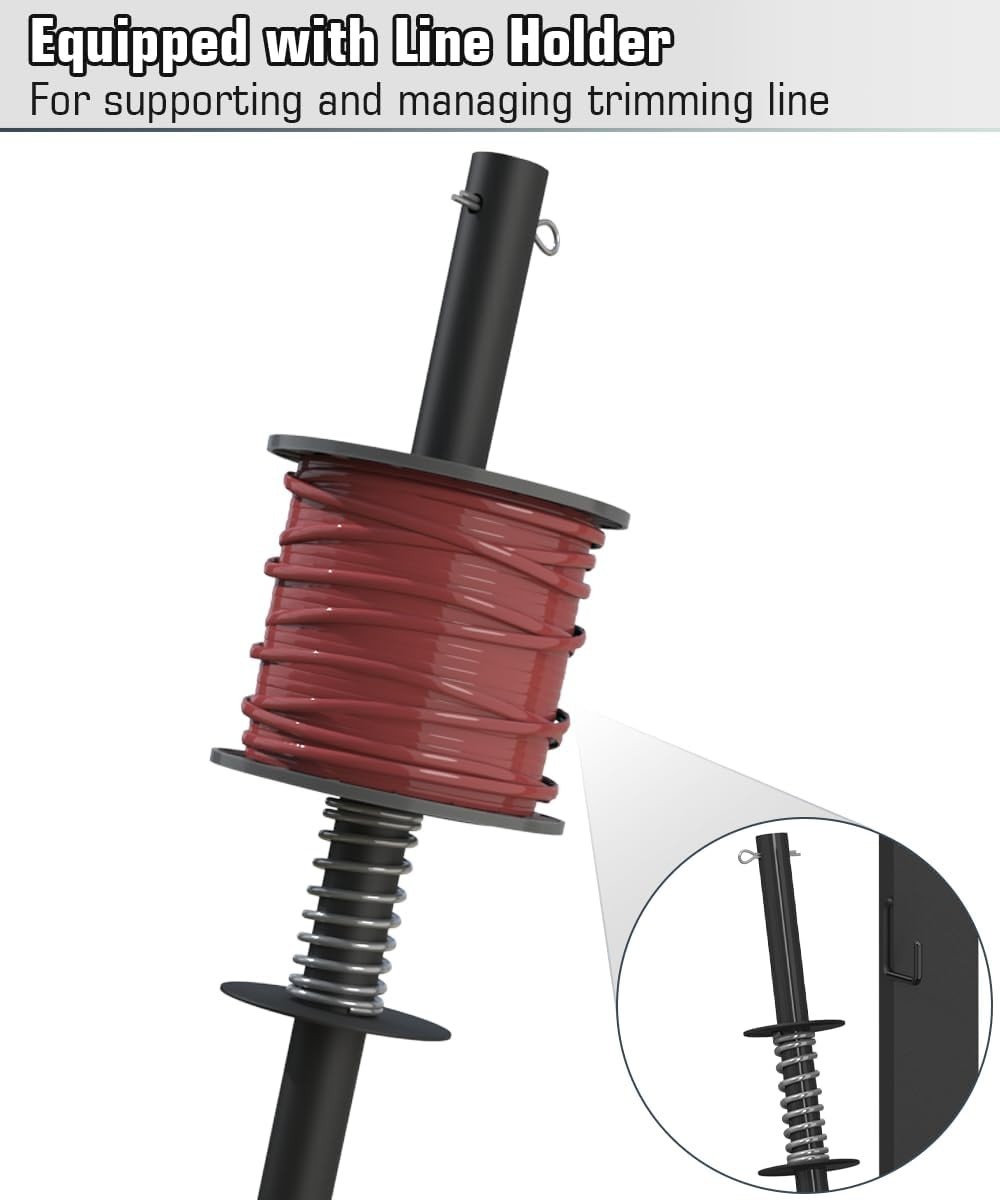 2 Place Weed Eater Rack for Open Trailer, Weedeater Rack with Lockable Hasp M... gallery