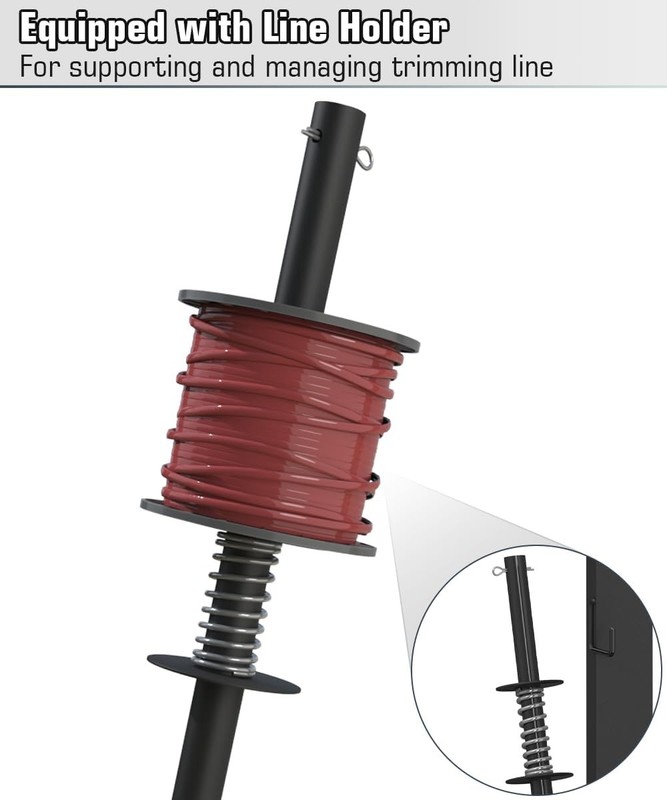 2 Place Weed Eater Rack for Open Trailer, Weedeater Rack with Lockable Hasp M... gallery