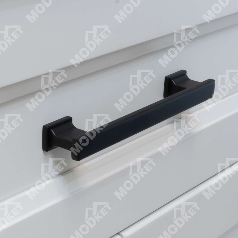 Solid Metal Matte Black Cabinet Pulls Knobs Handles Kitchen Bath Drawer Hardware gallery