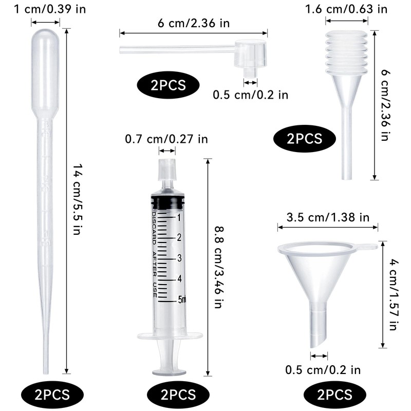 Perfume Refill Tool Kit, Plastic Extractor for Liquid Cologne Fragrance Sample gallery