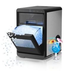 Nugget Ice Maker Countertop – 44LB/Day, Self-Cleaning Portable Ice Machine with