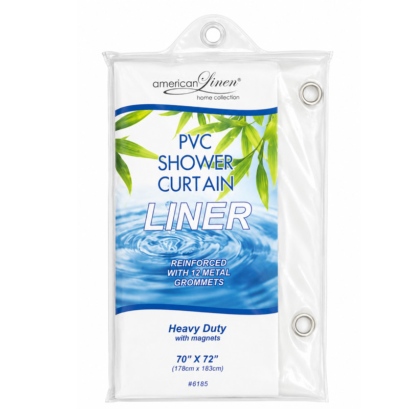 2 PACK SOLID WATER REPELLENT BATHROOM SHOWER CURTAIN VINYL LINER MANY COLORS gallery