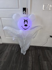 Gemmy Disney 4ft Mickey Mouse as Ghost Hanging Airblown Inflatable Halloween