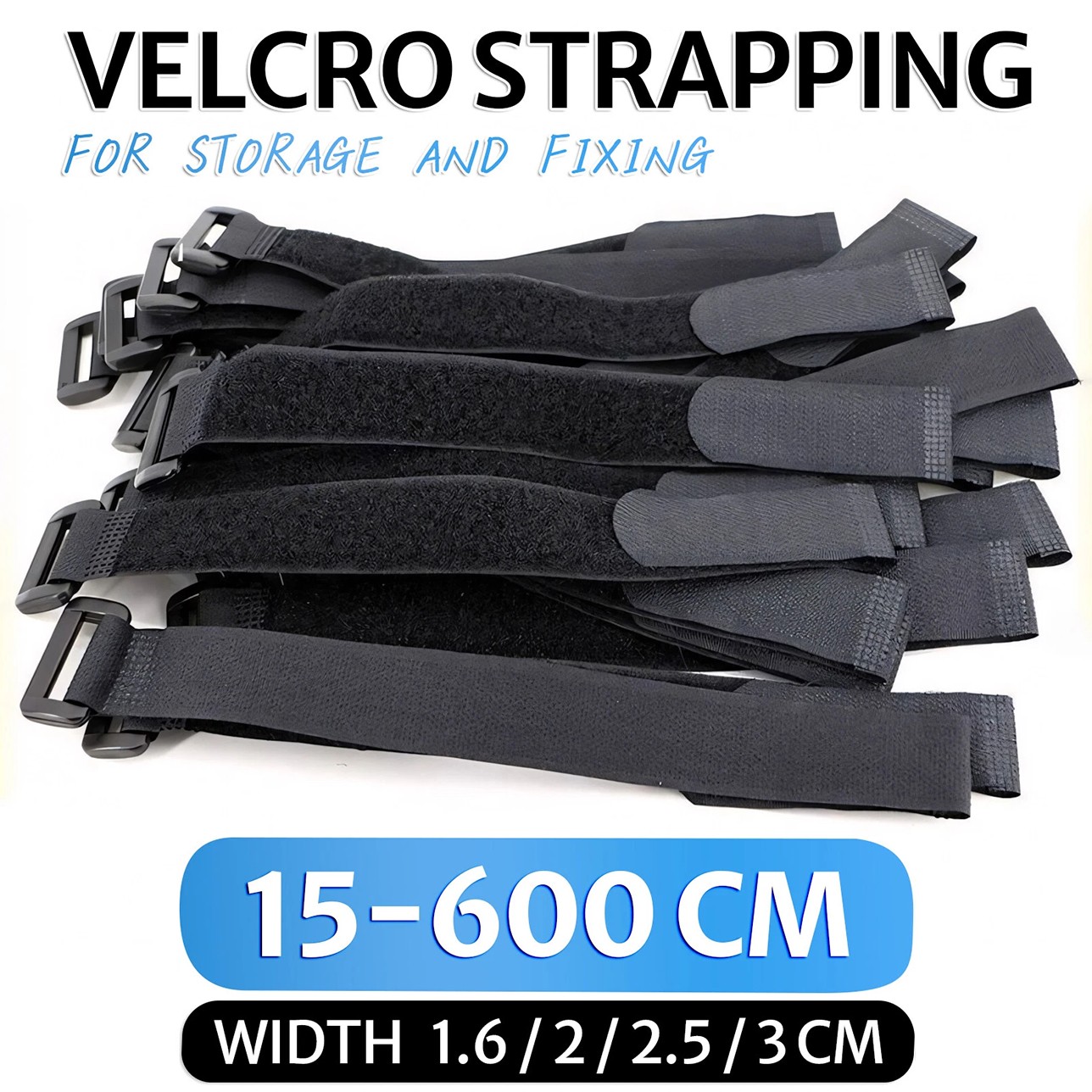 Cable Ties Hook and Loop Nylon strap strapping with buckle Band luggage Strap gallery