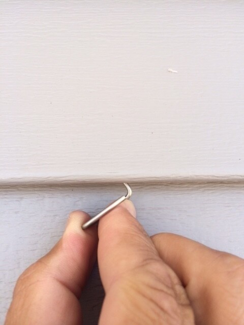 Vinyl Siding Hanger/Hook. Uses existing drip holes.Hang Tough,LLC. gallery
