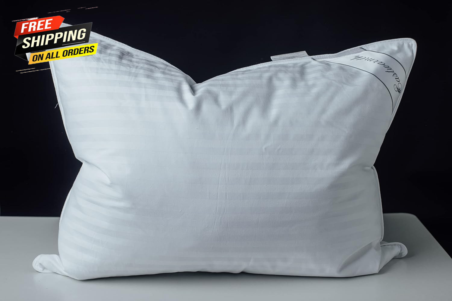 Goose down Feather Soft Pillows One Pillow 100% Cotton Supportive Bed Pillow 👌 gallery