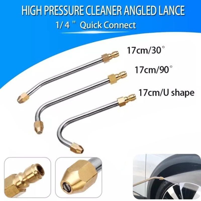 Extension Spray Nozzle High Pressure Wand 30??/90??/U-Shape Angled Lance gallery