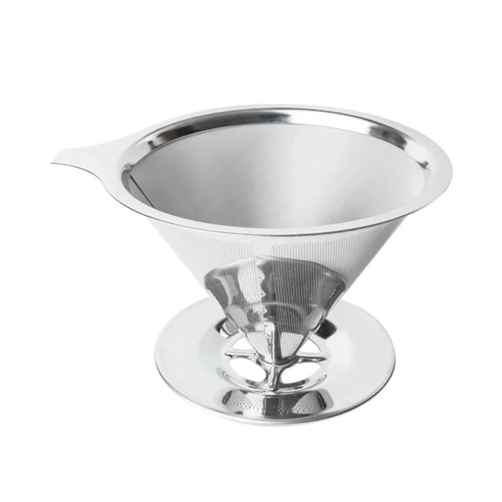 Pour Over Coffee Dripper Slow Drip Paperless Coffee Filter Double Mesh Stainless gallery