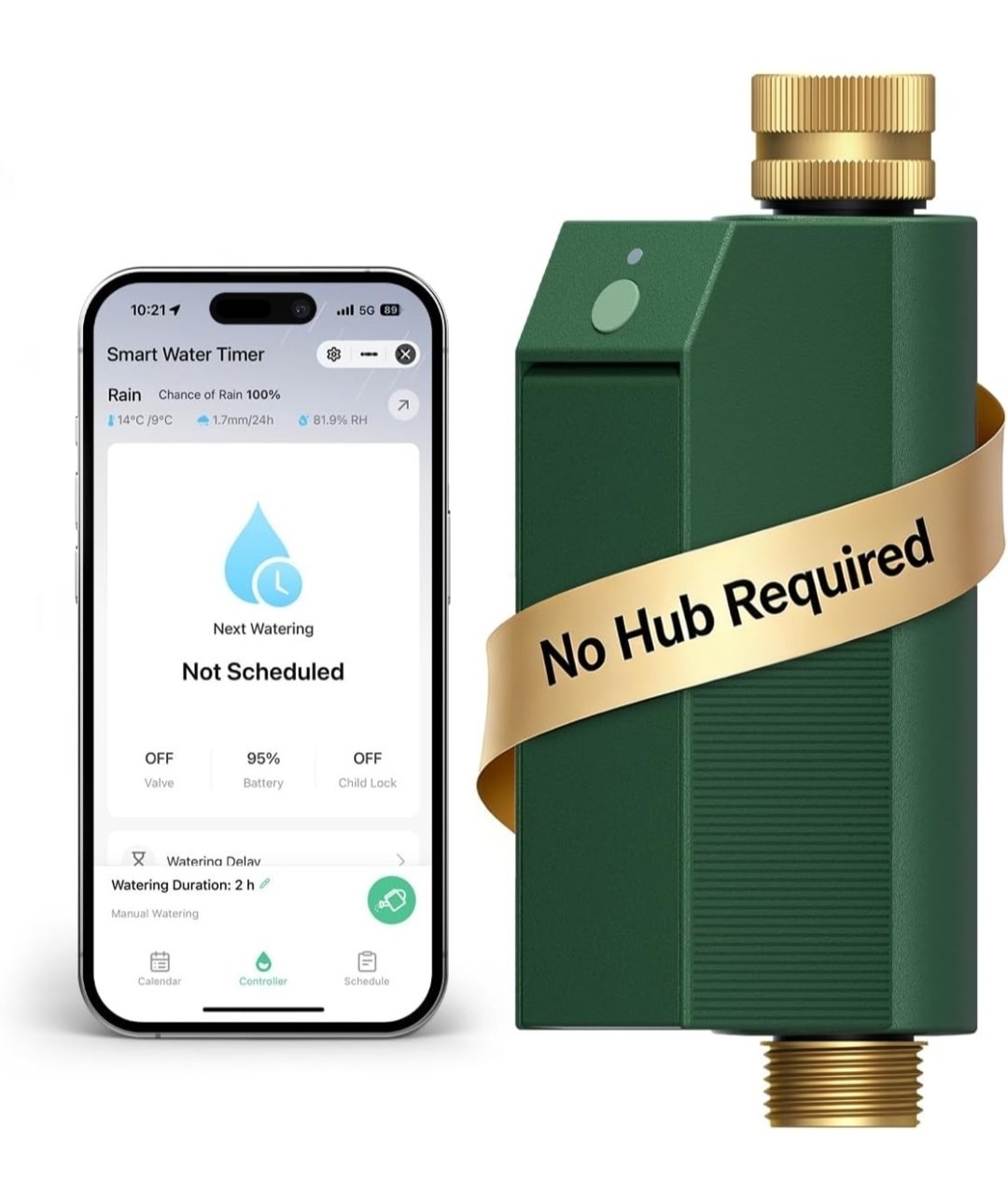 MOES WiFi Water Timer for Garden Hose, No Hub Required, Sprinkler Controller gallery
