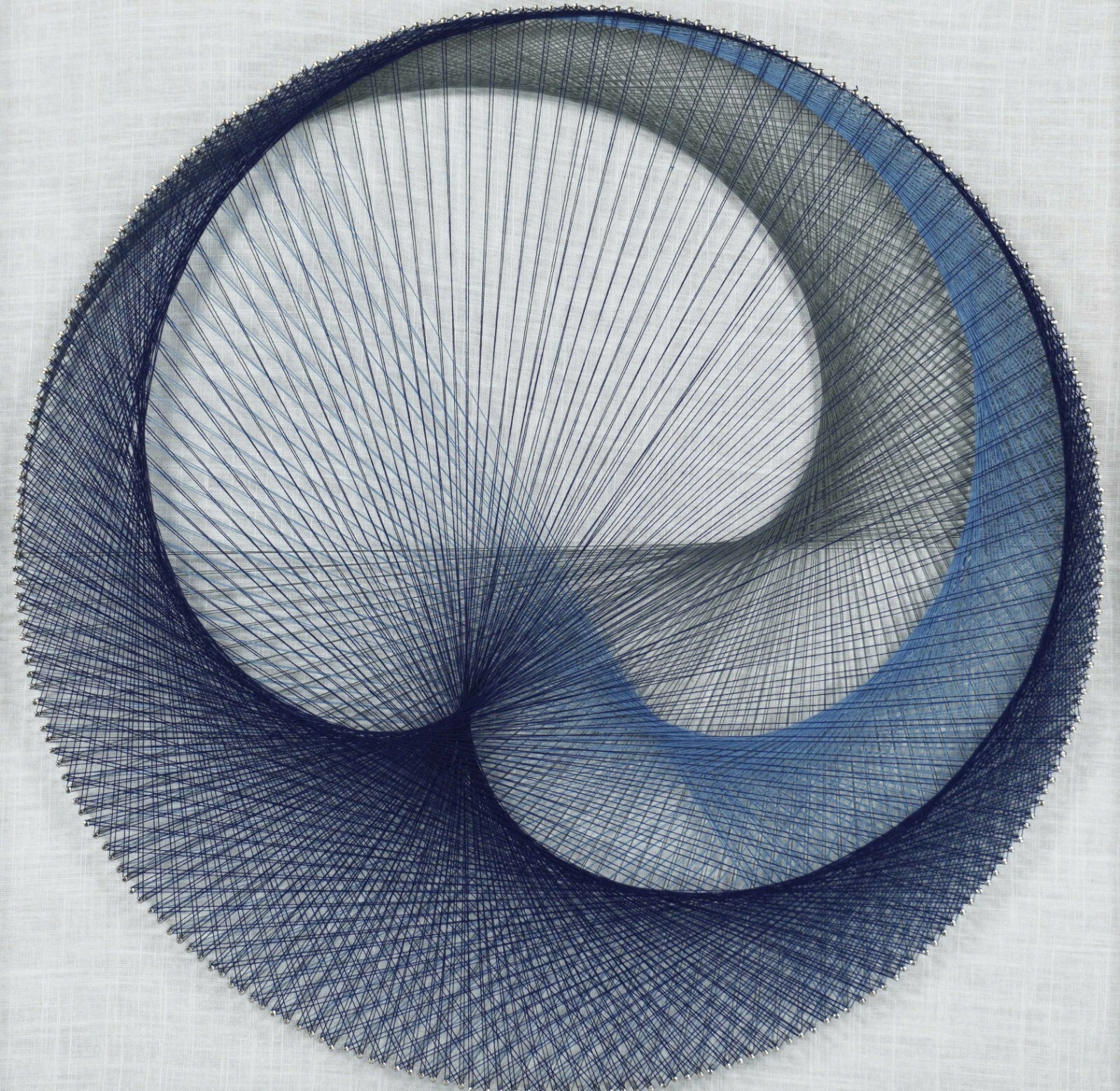 Abstract Blue String Art Shadow Box Wall Décor gallery
