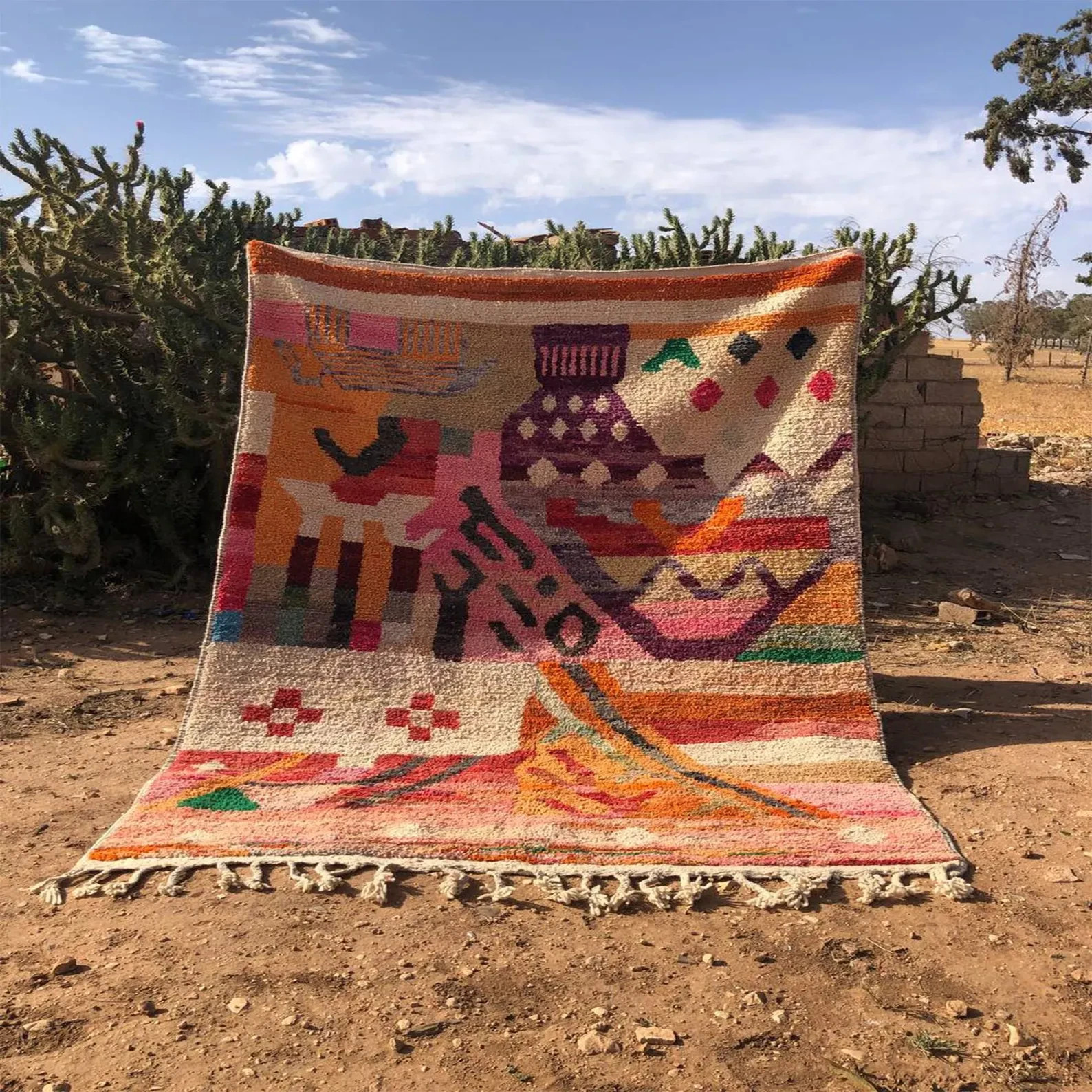 Handknotted moroccan Geometric carpet gallery