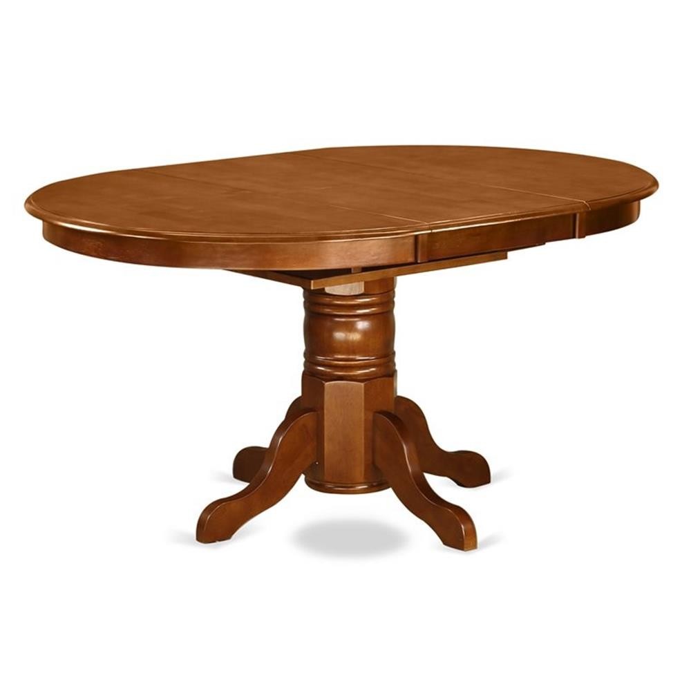 Pemberly Row 7-piece Wood Dining Table and Chair Set in Saddle Brown gallery