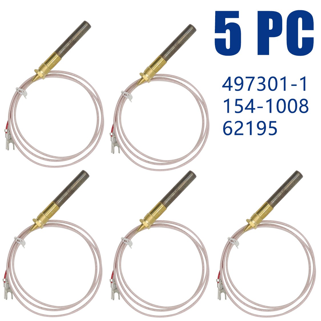 5PC For VULCAN HART - 497301-1 Thermopile 36" 91CM Two-Lead High Quality gallery