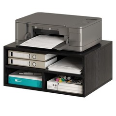 Desktop Printer Table with Storage, 2 Tier Printer Stand for Desk, Desk Organ…