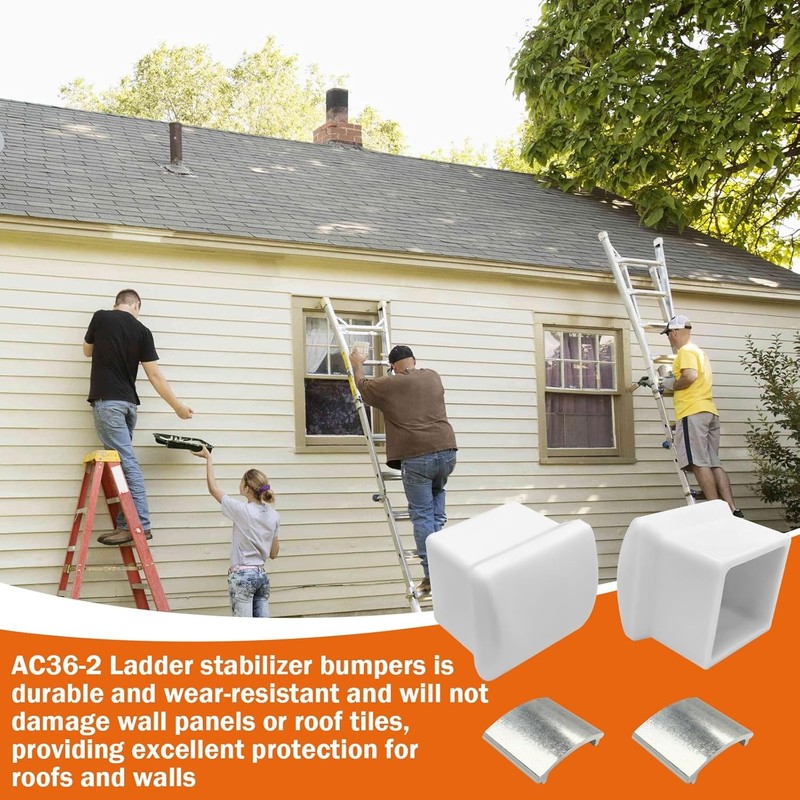 AC36-2 Ladder Stabilizer Rubber End Caps Compatible with Werner 2 PACK gallery