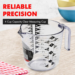 Select Plastic Measuring Cup, 4 Cup, Clear