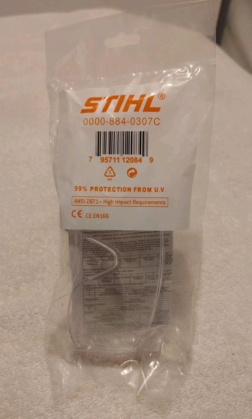 STIHL ~ OEM ~ 0000-884-0307C SAFETY GLASSES ~ Eye Protection ~ NEW gallery