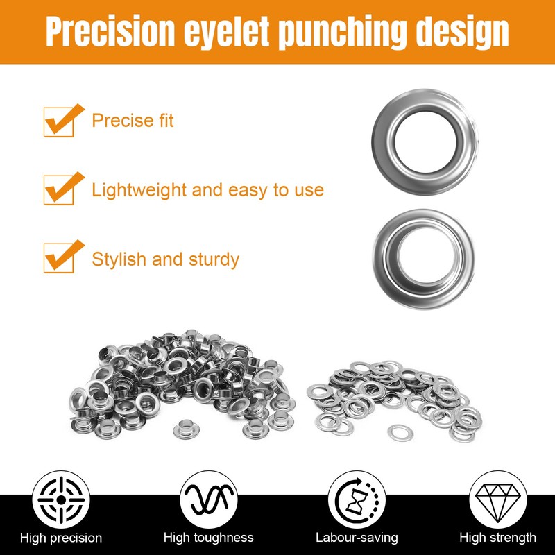 Semi-Automatic 8mm Eyelet Grommet Machine for Fabric Curtains gallery