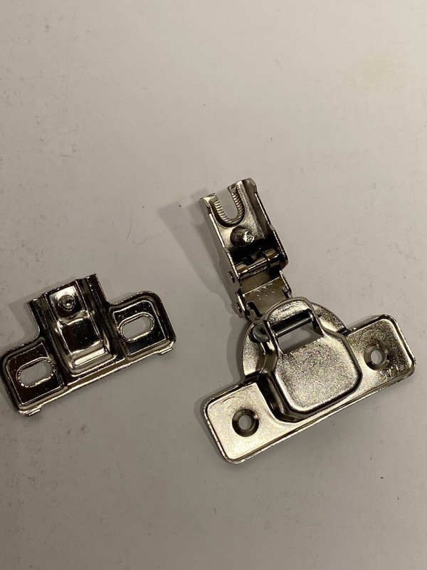 Face Frame Concealed Cabinet Hinge - 1/2 Overlay - 100 Deg - No Dowel - 2 Pack gallery