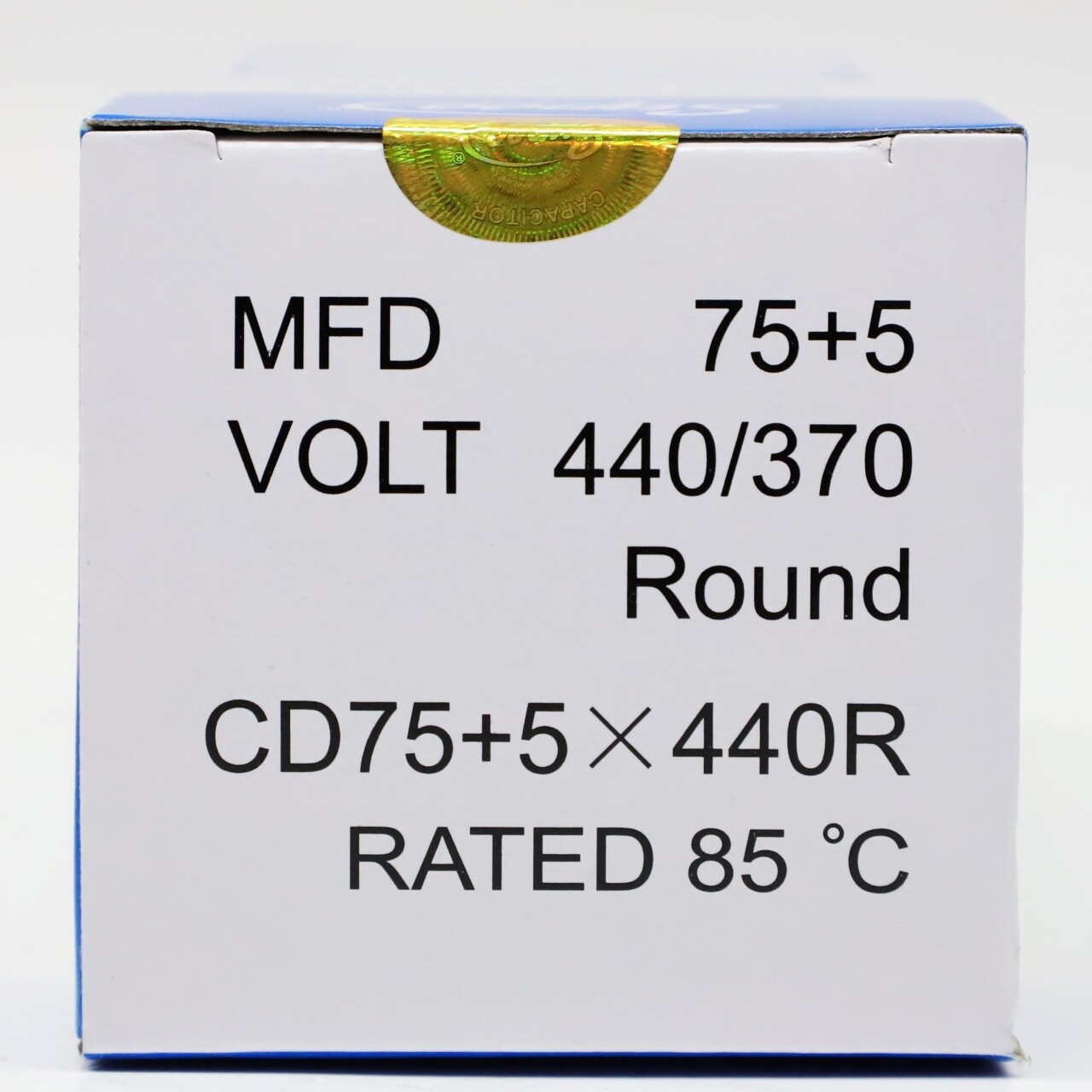 Supco CD75+5X440R HVAC Motor Round Dual Run Capacitor 75 + 5 MFD 440 Volts gallery