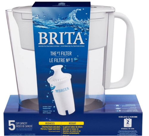 New Brita Small 5 Cup Water Filter Pitcher with 1 Standard Filter, BPA Free gallery