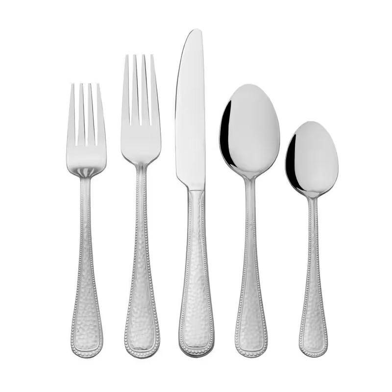 Halston 42-Piece Flatware Set, Stainless Steel, 18/0 (Service for 8) gallery