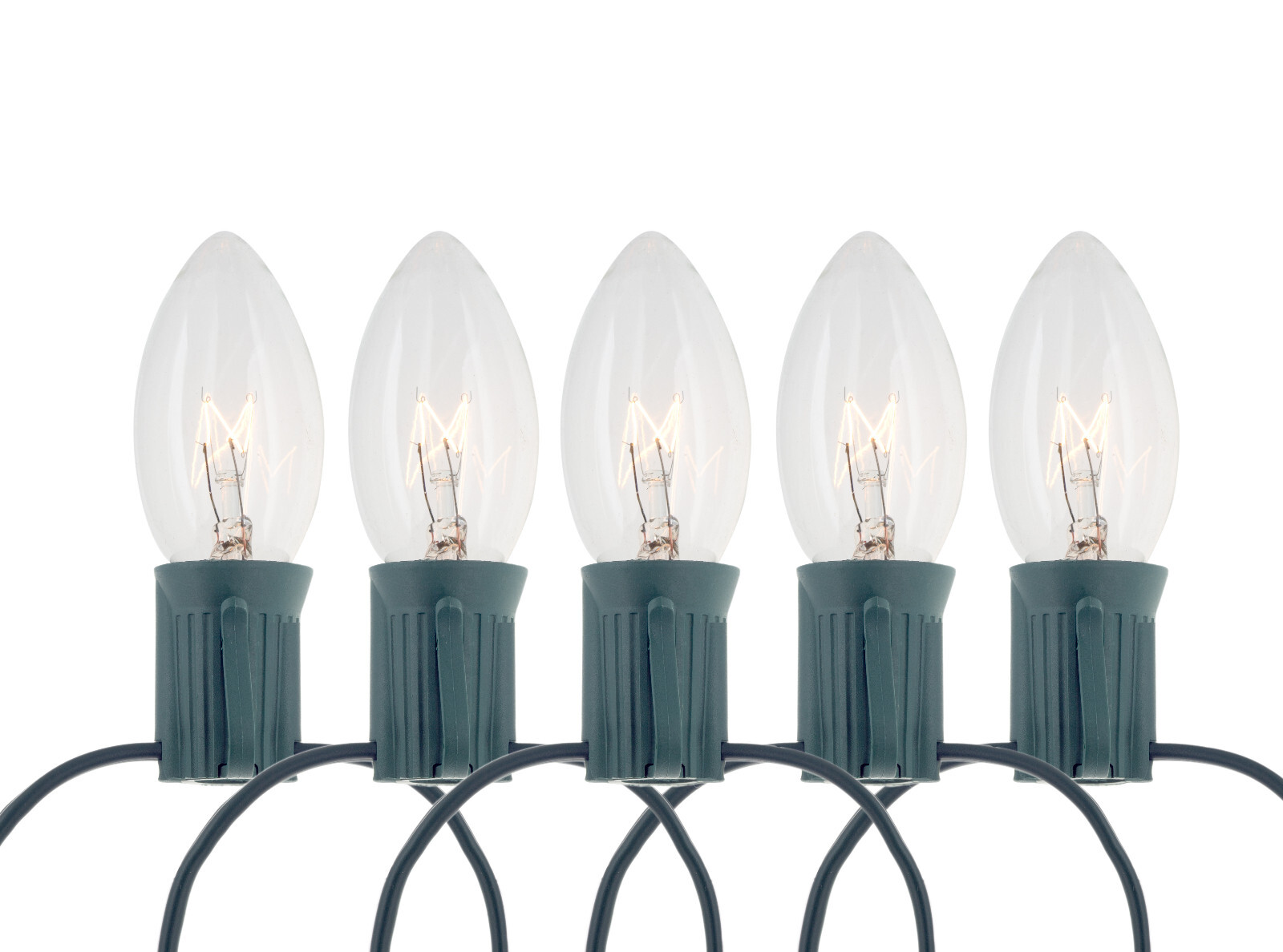 25 Ft Christmas Light String with Clear White C9 Light Bulbs for Indoor/Outdoor gallery