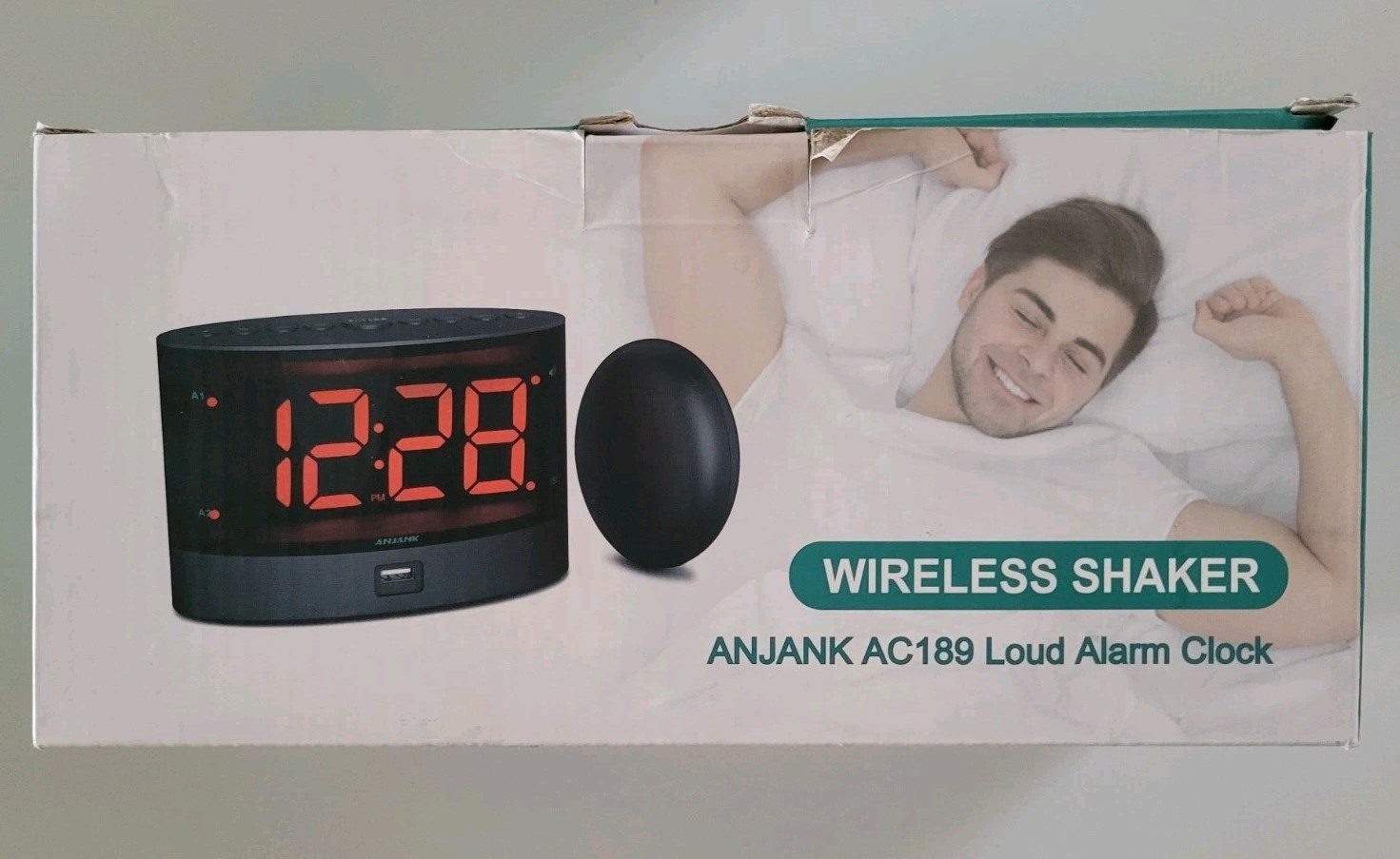 ANJANK Extra Loud Alarm Clock for Heavy Sleepers, Wireless Bed Shaker, Vibrating gallery