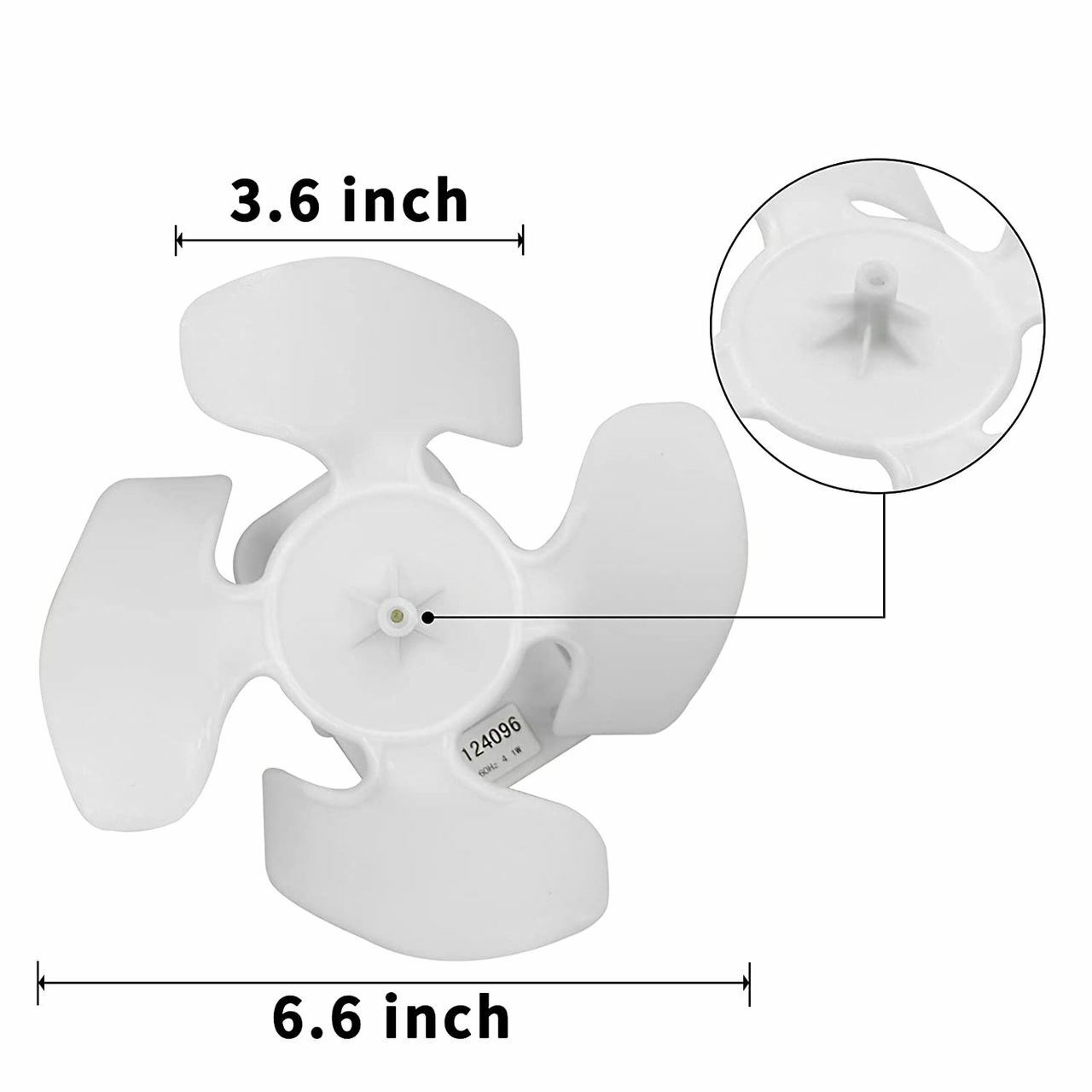 Condenser Fan Motor Set Compatible with Whirlpool Refrigerator W10124096 gallery